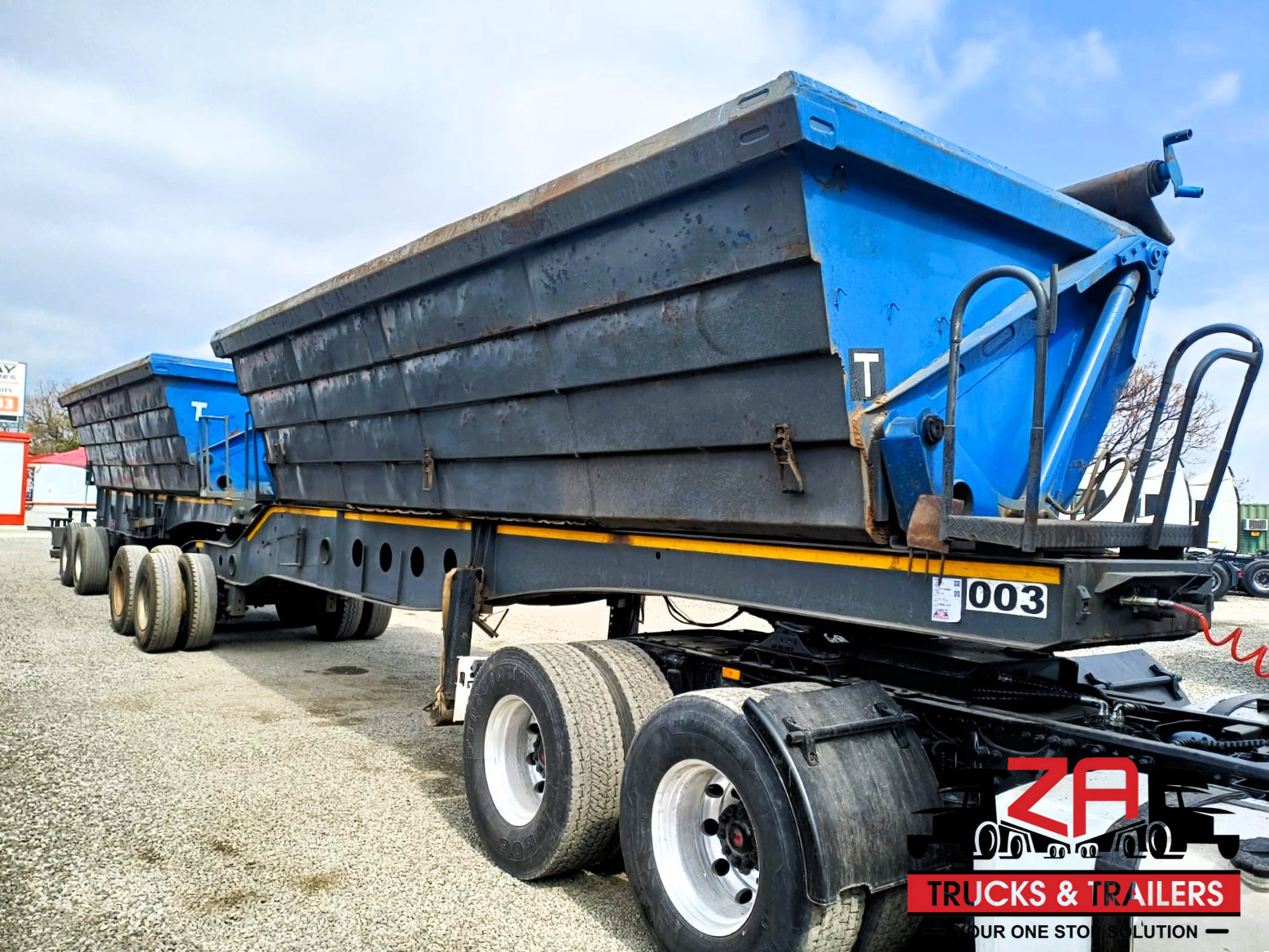 2010 AFRIT 40 CUBE SIDE TIPPER TRAILER